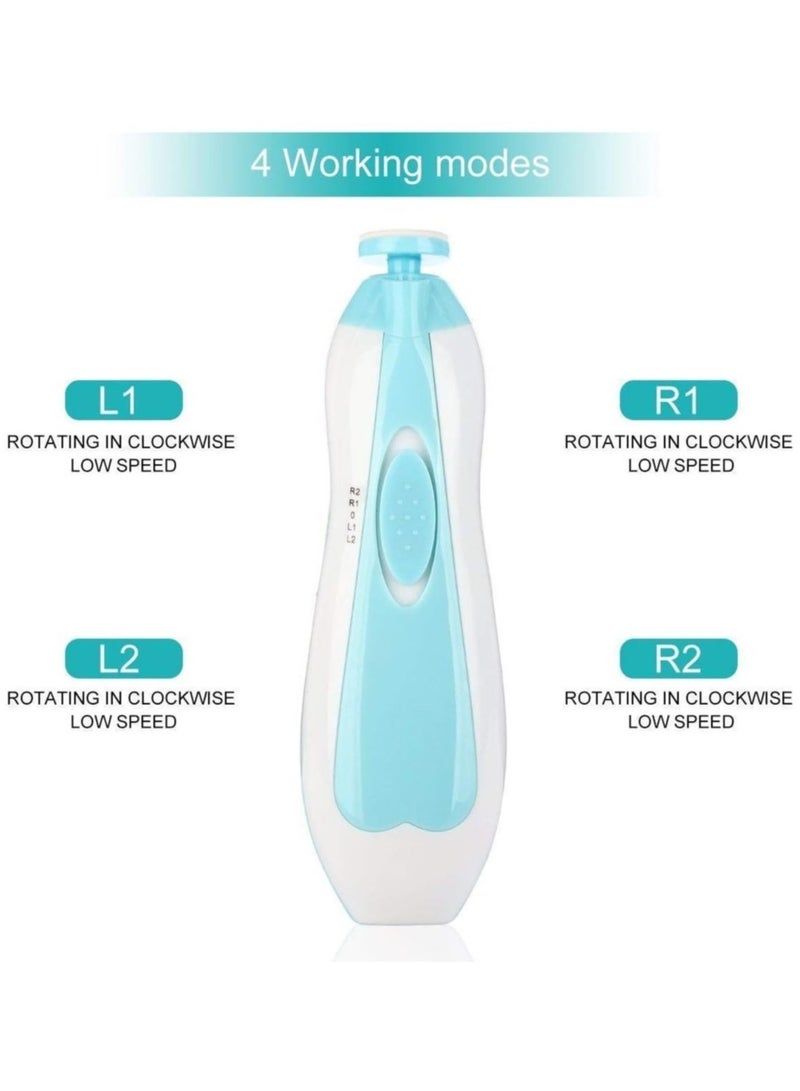 ELTRAZONE Baby Nail Trimmer, Fansidi Upgraded Safe Baby Nail File- Electric Baby Nail Clipper for Newborn or Toddler Toes and Fingernails - Girls and Boys Accessory - Image 4