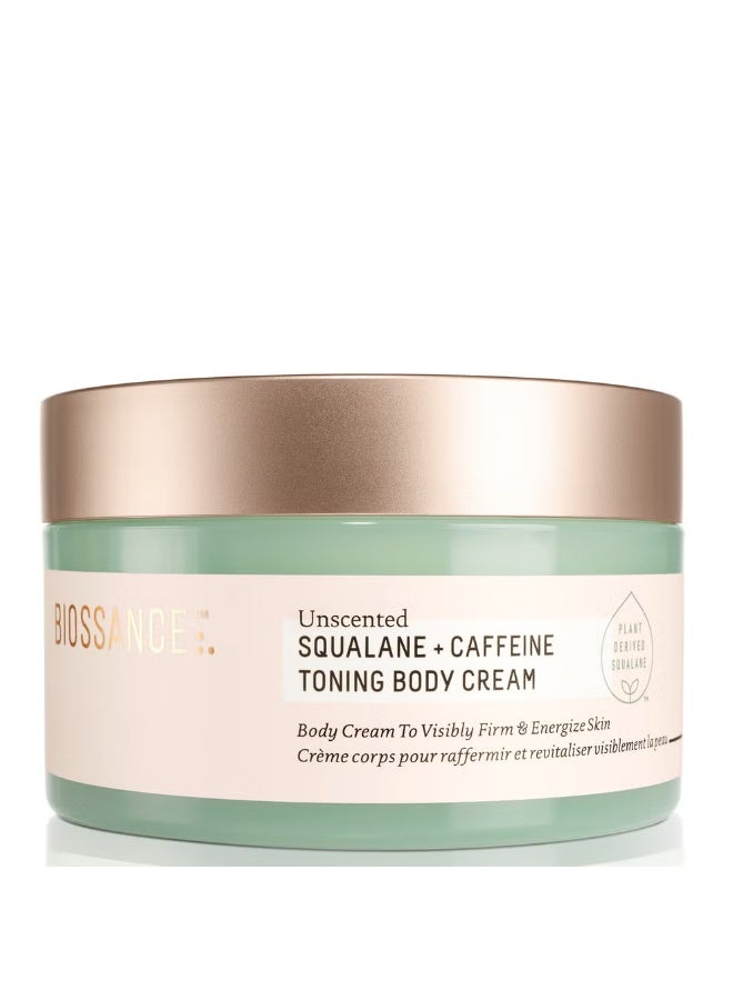 Biossance Squalane and Caffeine Toning Body Cream - Unscented 200ml - Image 1