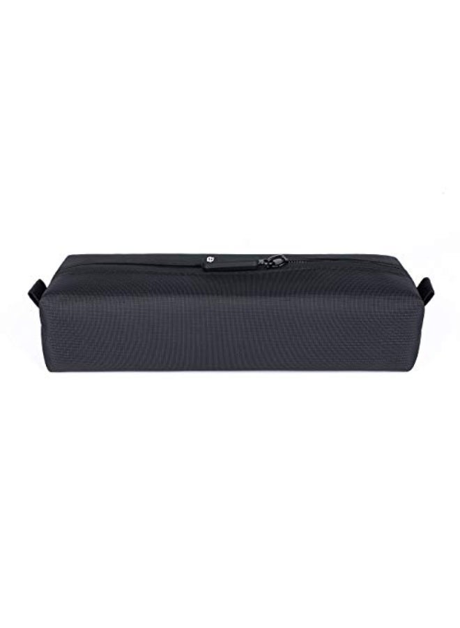 Comfyable Small Toiletry Bag for Men Slim Mini Toothbrush Case Mini Dopp Kit Bag for Electronics Tech Gym WaterResistant Essentials Pouch Black - Image 1