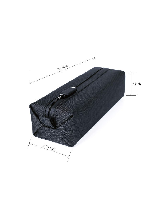 Comfyable Small Toiletry Bag for Men Slim Mini Toothbrush Case Mini Dopp Kit Bag for Electronics Tech Gym WaterResistant Essentials Pouch Black - Image 4