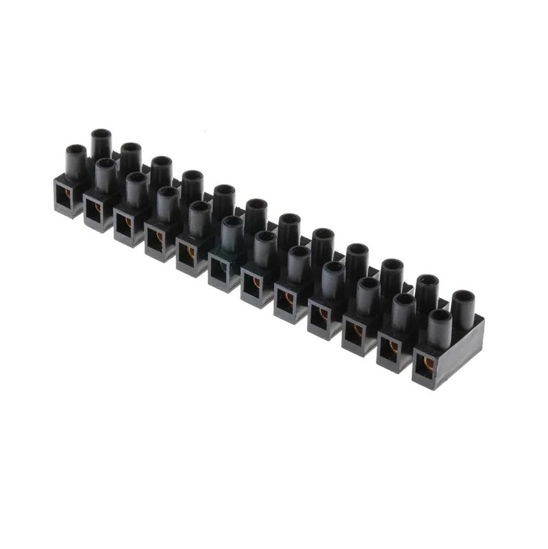 Generic Electrical Wire Harness 10mm - 12 Way 10A 250V Black Screw Mount Plastic - Image 2