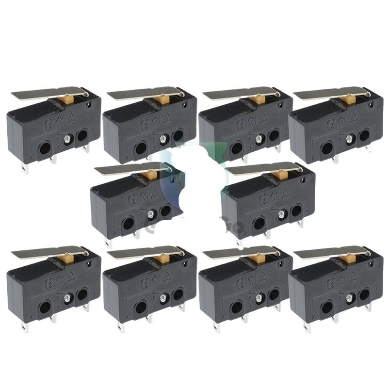 KW11 3Z Micro Switch 10pcs Black 3 Pin 5A 250V N O N C Mini Limit Tact On Off Switch - Image 1