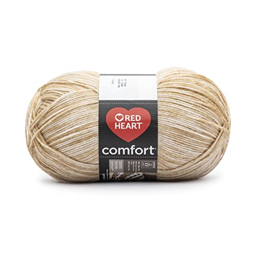 Red Heart Comfort Washed Beige Yarn  1 Pack of 16oz454g  Acrylic  4 Medium Worsted  867 Yards  KnittingCrochet