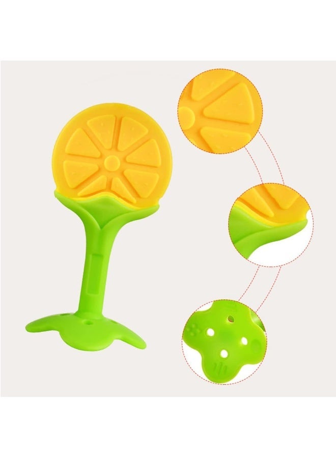 ECVV 4 Pack Baby Teething Toys Set Silicone Fruit Shape Giraffe Baby Teethers BPA Free Soothe Babies Gums for Babies Infants Toddlers Boys & Girls - Image 3
