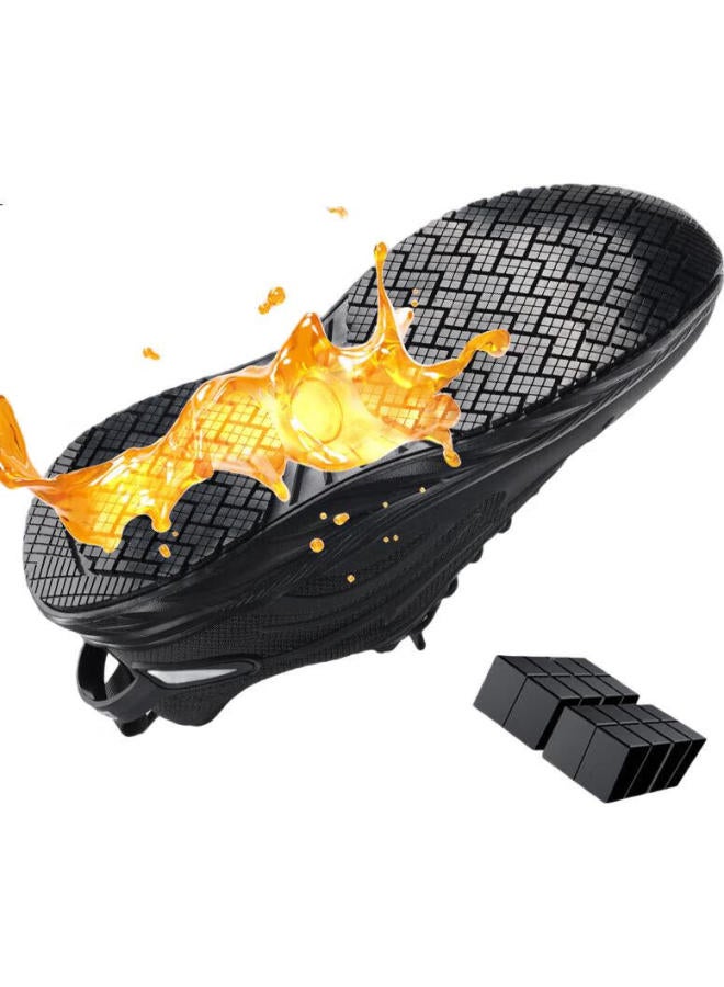 QINGYA Men'S Chef Shoes Breathable Anti-Slip Oil-Proof Kitchen Shoes Work Casual Functional Shoes C008 Size 45 - Image 3