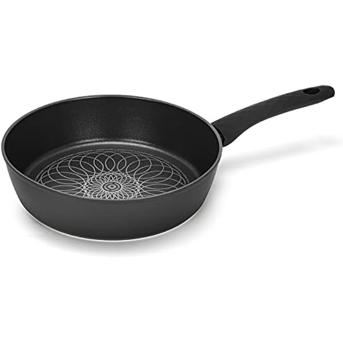 فيسمان مقلاة عميقة من الألومنيوم، مقاس 26 سم، مقلاة غير لاصقة، عمق 65 سم، سلسلة مونيك، قاعدة حثية، متوافقة مع جميع مواقد الطهي، مقبض باكليت ناعم الملمس للقلي العميق والتشويح. - Image 5