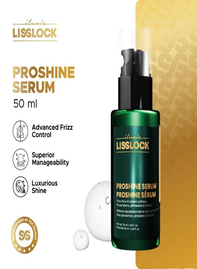iluvia LissLock ProShine Serum - Advanced Frizz Control & Shine, Tangle Free, UV & Heat Protection (50ml) - Image 2