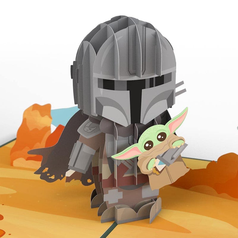 Lovepop Star Warsâ„¢ The Mandalorianâ„¢ Beskar Father's Day Pop-Up Card, 5â€ X 7â€ Card for Husband or Dad, Greeting Card with Envelope - Image 1