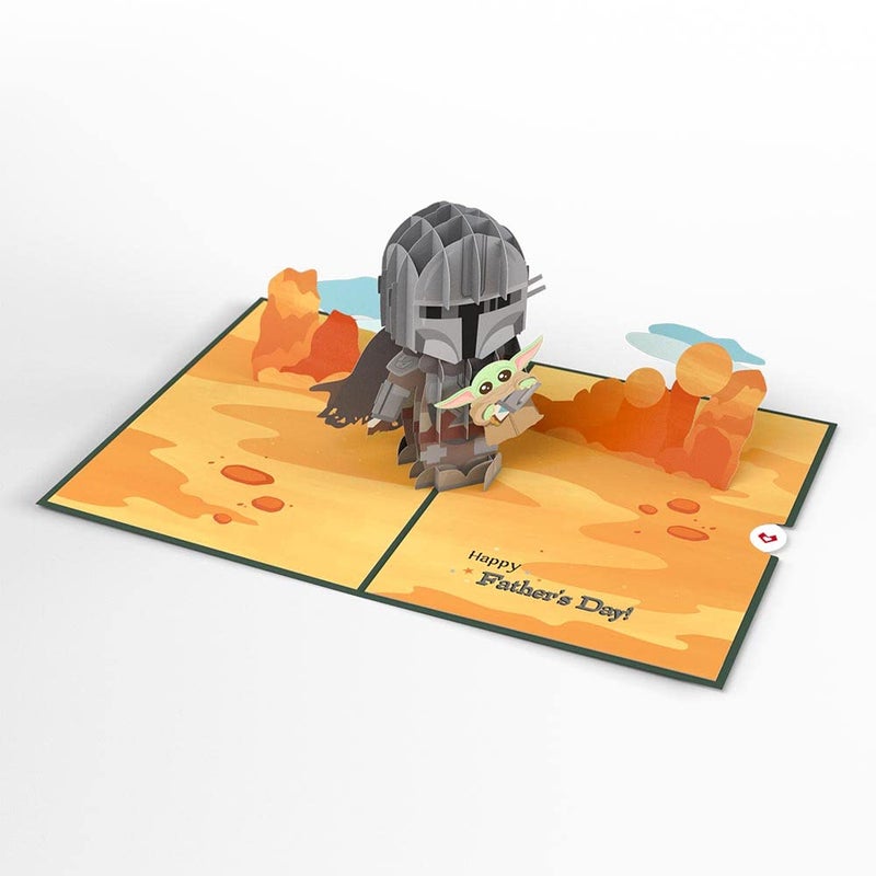 Lovepop Star Warsâ„¢ The Mandalorianâ„¢ Beskar Father's Day Pop-Up Card, 5â€ X 7â€ Card for Husband or Dad, Greeting Card with Envelope - Image 4