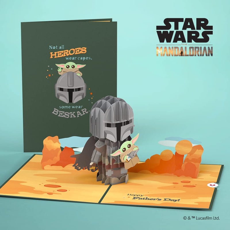 Lovepop Star Warsâ„¢ The Mandalorianâ„¢ Beskar Father's Day Pop-Up Card, 5â€ X 7â€ Card for Husband or Dad, Greeting Card with Envelope - Image 2