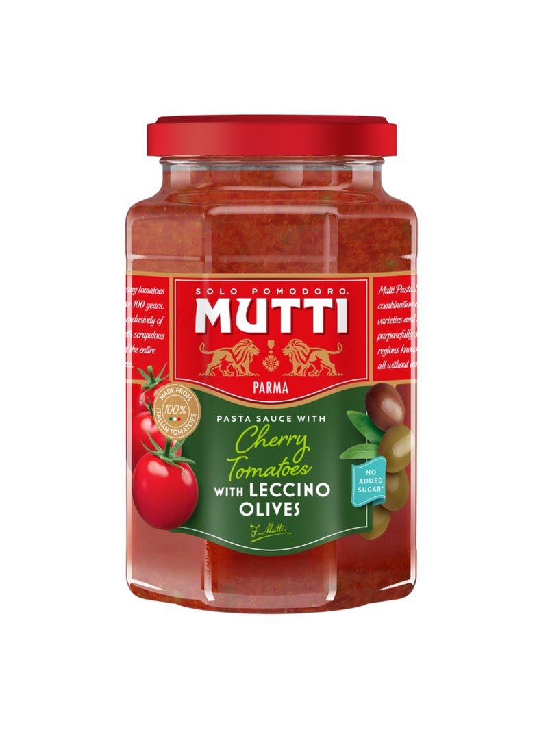 Mutti صلصة المعكرونة بالطماطم الكرزية مع زيتون ليشينو - Image 1