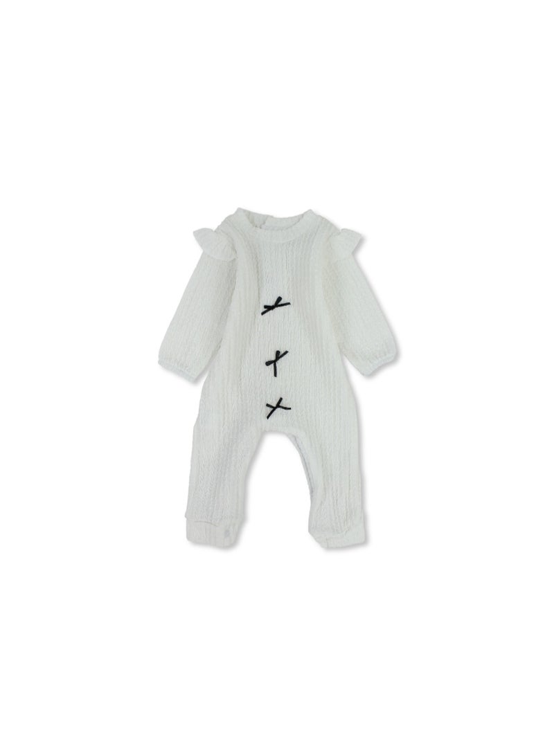 Berceau Baby Girls Cotton Baby Footie – Bows Design - Image 1