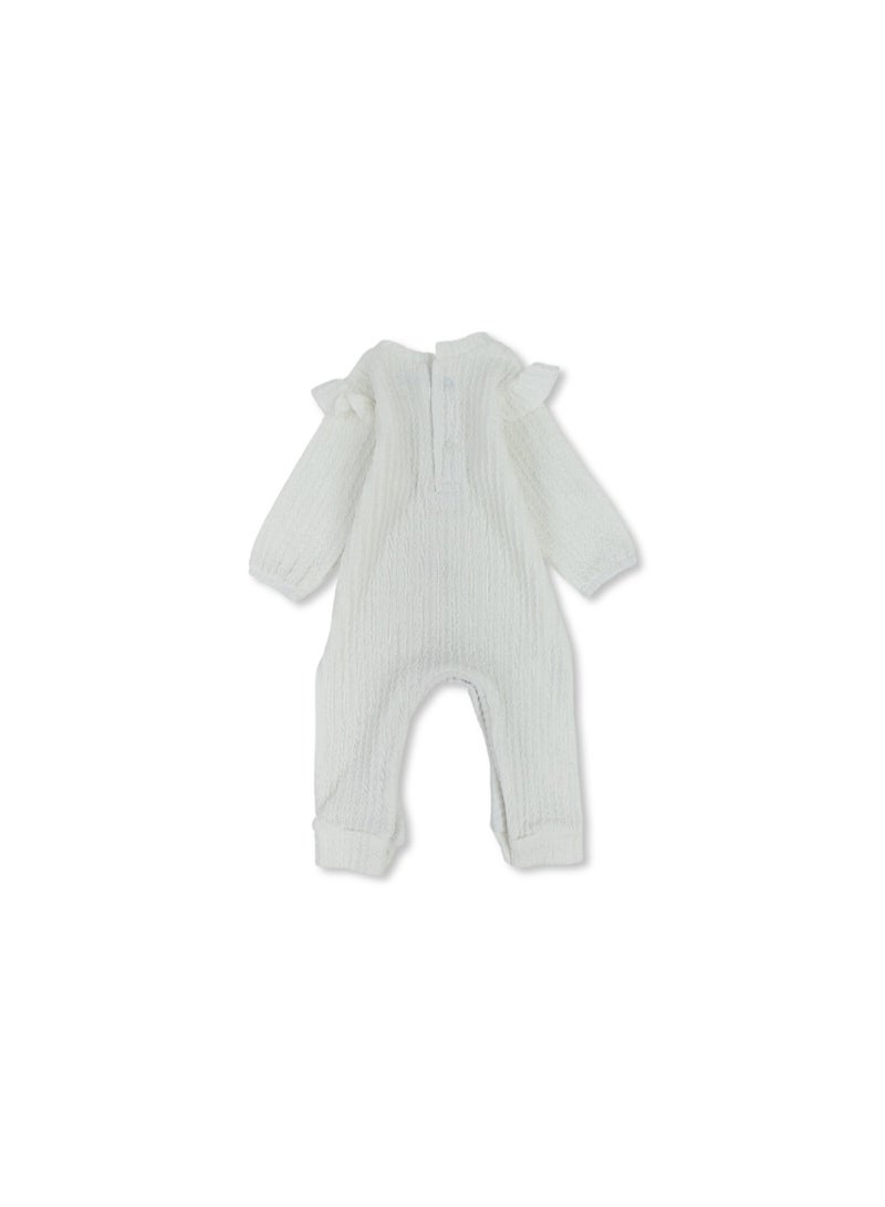 Berceau Baby Girls Cotton Baby Footie – Bows Design - Image 2