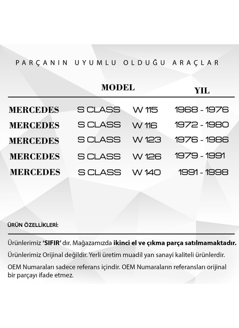 Alpha Auto Part فتحة سقف داستر لمرسيدس W115, W116, W123, W126, W140  - Image 3