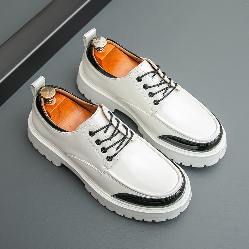 Leather Shoes For Men, Men'S Derby Shoes, British Style Thick-Soled Large Leather Shoes, Hairstyle, One Pair For Delivery - Image 5
