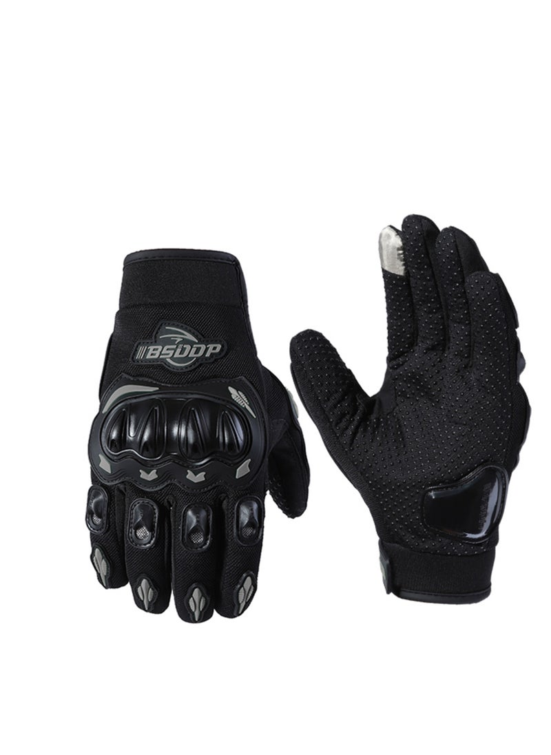 BSDDP Motorcycle Riding Gloves, Rider Anti-slip Anti-drop Four-season Universal Outdoor Breathable Touch Screen Gloves  - Image 1