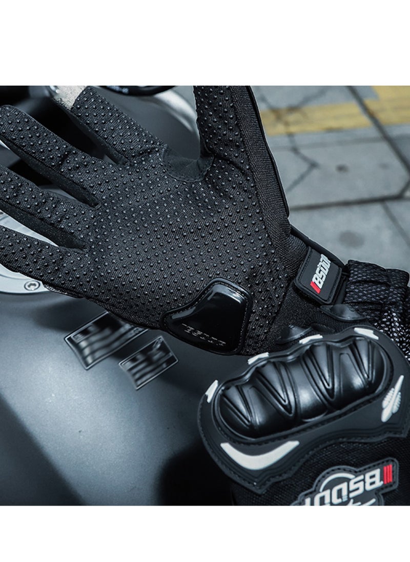 BSDDP Motorcycle Riding Gloves, Rider Anti-slip Anti-drop Four-season Universal Outdoor Breathable Touch Screen Gloves  - Image 4