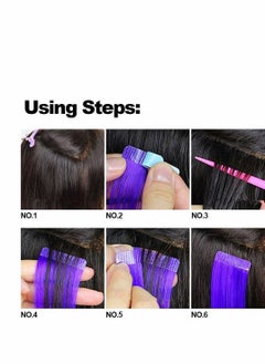 Y&D 5 Sheets Hair Tape Adhesive Glue 4cm*0.8cm Double Side Waterproof For Lace Wig Extension Tool  - Image 5