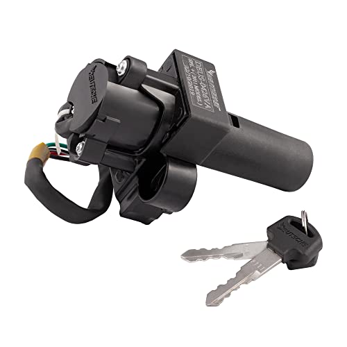Deutsche New Cylindrical Ignition Lock Fit for Hero Splendor + (2011 Model) | Hero Splendor+ i3s BSVI (4 Wires) (4 PIN) with 2 Keys - Image 2