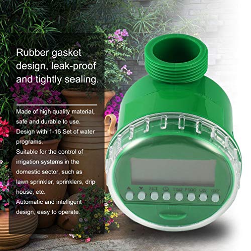 Pinolex® Drip Irrigation Automatic Water Controller Timer for Home Garden Lawn Apartment Batteries Included - Image 2