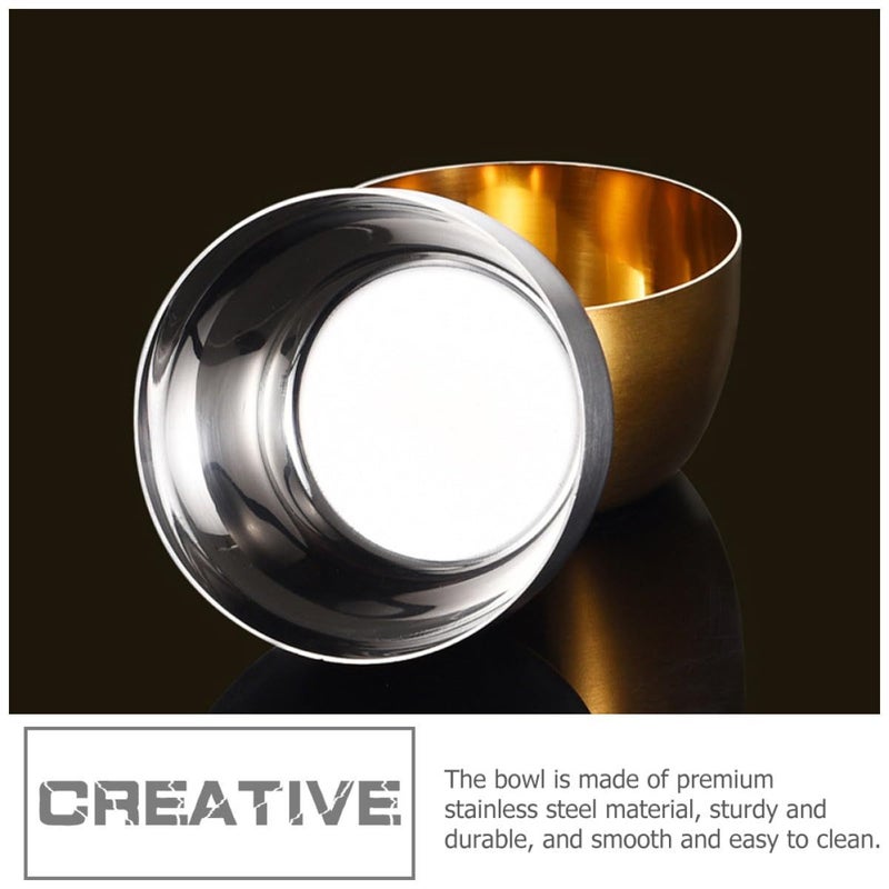 Stainless Steel Dipping Bowls Set 2pcs Round Sauce Dishes for Kitchen Restaurant Use - Image 5