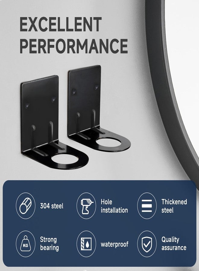 LEFTSTARER 4Pcs Soap Dispenser Wall Mount Bottle Holder, Shampoo Holder for Shower Wall, Shampoo Dispenser Holder for Bathroom Kitchen Toilet(4pcs Black) - Image 4