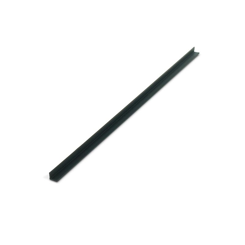 OUTWATER Plastics 1919-Bk Black 1/4 Inch X 1/4 Inch X 3/64 (.047) Inch Thick Styrene Plastic Even Leg Angle Moulding 46 Inch Lengths (Pack of 3) - Image 1
