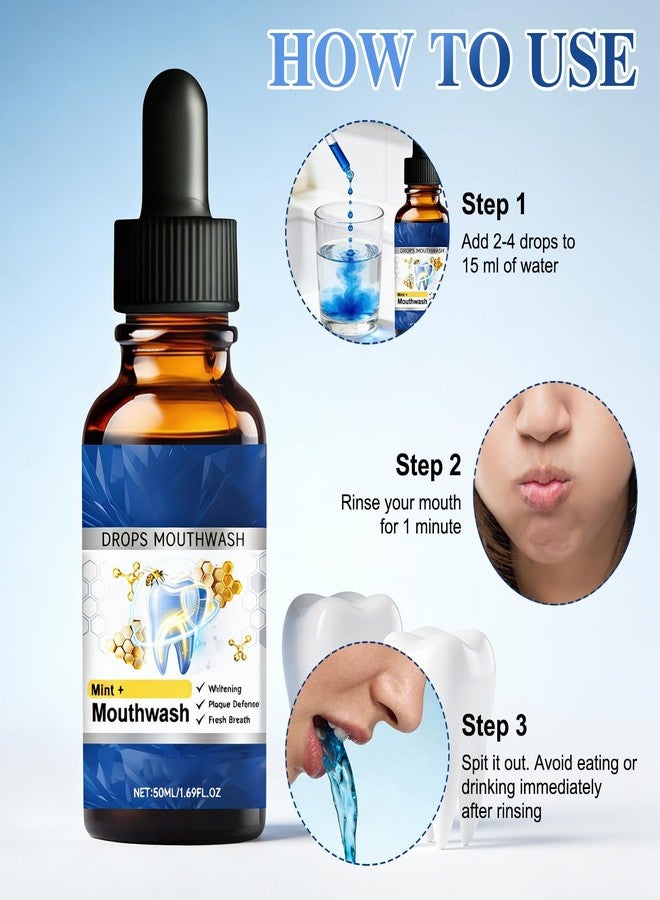 BSpecter 2PCS Beetakt Oral Repair Solution, Mint Flavored Oral Mouthwash, Professional Gum Restore Drops, Teeth Restoration, Effectively Improves Oral Hygiene and Freshens Breath - Image 4