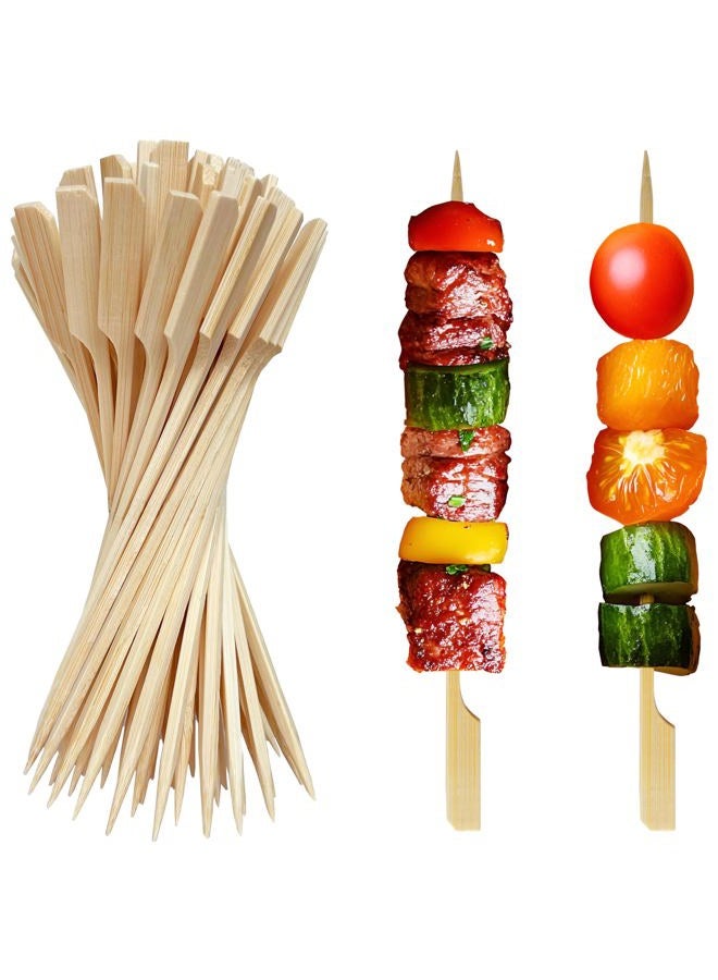XMZY 200 PCS Bamboo Skewers for Appetizers, Kabob Skewers, Skewers for Grilling, Bamboo Sticks for Fruit Kabobs, Charcuterie Boards Accessories (8 Inch) - Image 1