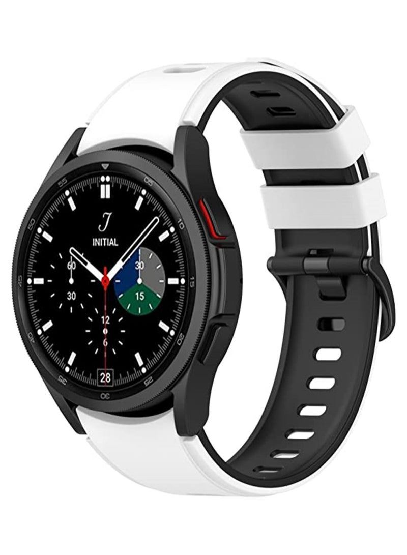 KASTWAVE Sports Strap Compatible with Samsung Galaxy Watch 5 pro 45mm/Watch 4 Classic 42mm/46mm band, No Gaps Soft Silicone Replacement Straps for Galaxy Watch 5/4 40mm/44mm WristBand - Image 1