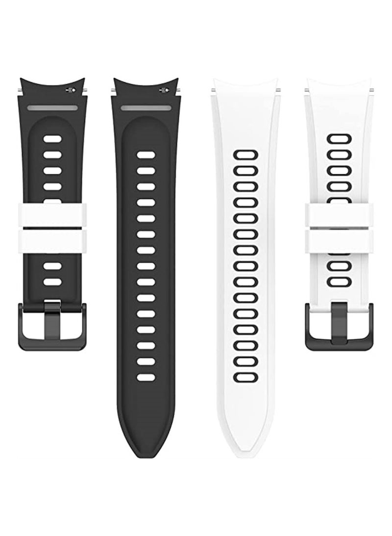 KASTWAVE Sports Strap Compatible with Samsung Galaxy Watch 5 pro 45mm/Watch 4 Classic 42mm/46mm band, No Gaps Soft Silicone Replacement Straps for Galaxy Watch 5/4 40mm/44mm WristBand - Image 5