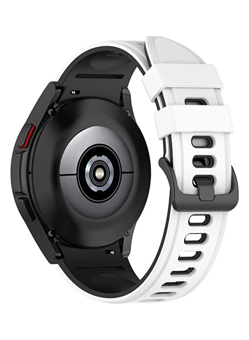 KASTWAVE Sports Strap Compatible with Samsung Galaxy Watch 5 pro 45mm/Watch 4 Classic 42mm/46mm band, No Gaps Soft Silicone Replacement Straps for Galaxy Watch 5/4 40mm/44mm WristBand - Image 2
