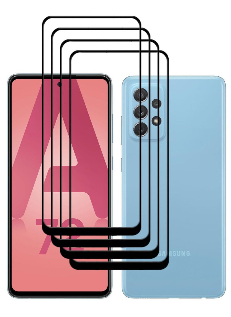 أكاليكس 4 قطع، حماية شاشة، لهاتف سامسونج جالاكسي A72، جودة ممتازة. - Image 1