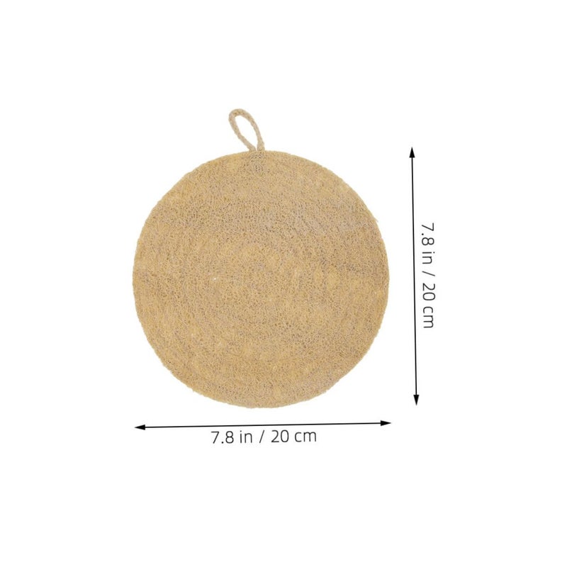 Natural Loofah Steamer Mat Reusable Eco Friendly Non Stick Pad for Dumplings Vegetables Fish - Image 3