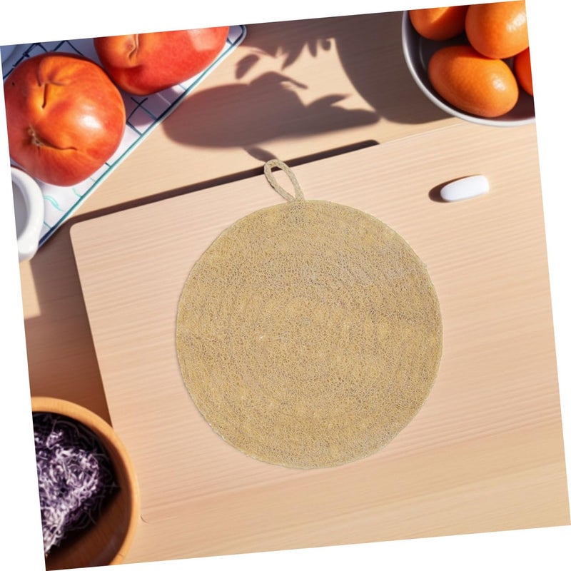 Natural Loofah Steamer Mat Reusable Eco Friendly Non Stick Pad for Dumplings Vegetables Fish - Image 5