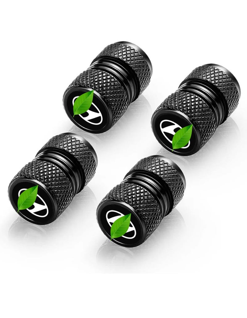 Greenworld Luxurious Metal Car Tyre Valve Cap Air Cap Car Tyre Valve Stem Cap Air Covers with Logo (Design NO 1) - Image 1