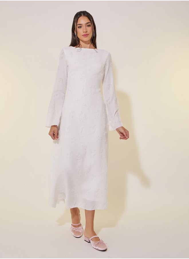 Take Two Embroidered Long Sleeve Dress  - Image 1