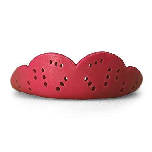 SISU Max Mouthguard, Intense Red - 2.4mm Thin - Custom-Molded Fit - Slim Design - Remoldable Up to 20 Times - for Impact Sports - Non Toxic - Works with Braces - Image 1