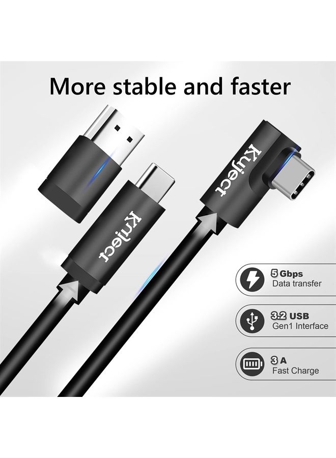 Kuject Compatible for Oculus Quest 2 Link Cable 20FT, VR Headset Cable for Oculus Quest 2 / Quest 1, USB 3.0 Type C to C High Speed Data Transfer Charging Cord for Gaming PC & USB C Chargers - Image 3