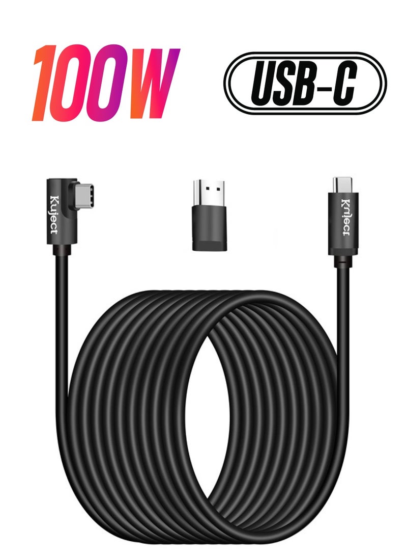 Kuject Compatible for Oculus Quest 2 Link Cable 20FT, VR Headset Cable for Oculus Quest 2 / Quest 1, USB 3.0 Type C to C High Speed Data Transfer Charging Cord for Gaming PC & USB C Chargers - Image 1