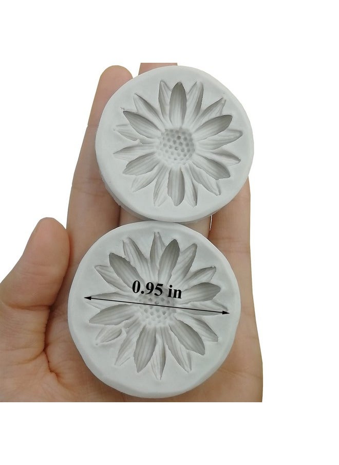 MLOLM Flower Silicone Fondant Mold Chrysanthemum Mould For Fondant Cake Decoratingchocolatesugarcraftcandypolymer Claysoap Crafting Projects 2Pcs  - Image 3