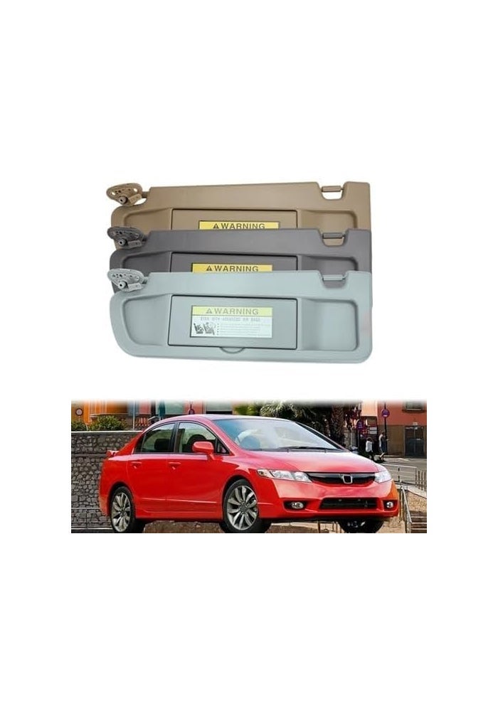 QASULER Side Sun Visor for Honda Civic 2006-2011 - Image 2