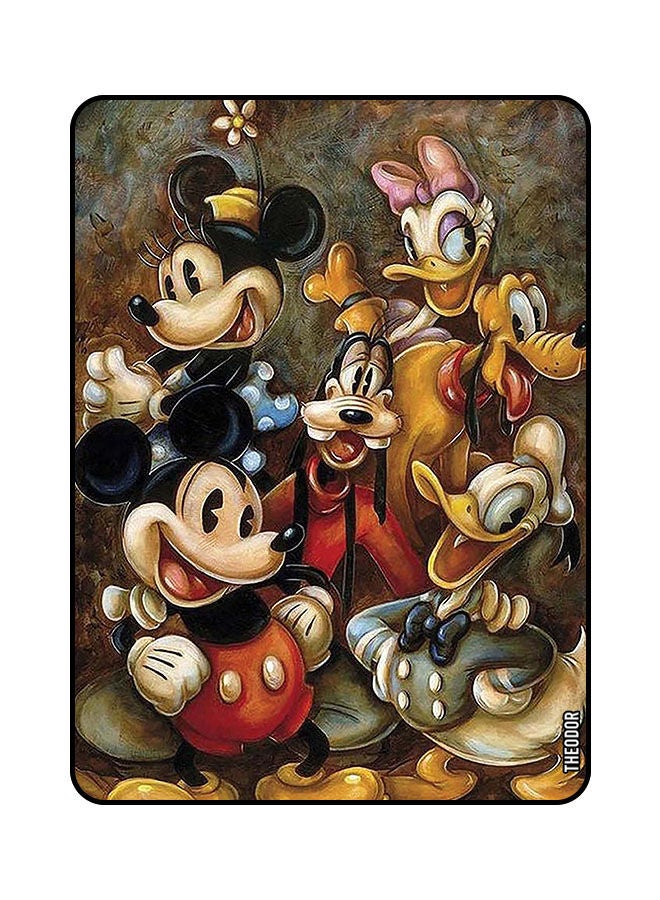 Theodor Protective Flip Case Cover For Samsung Galaxy A7 Lite 2021 8.7 Inches with Auto Wake/Sleep Mickey Family - Image 1