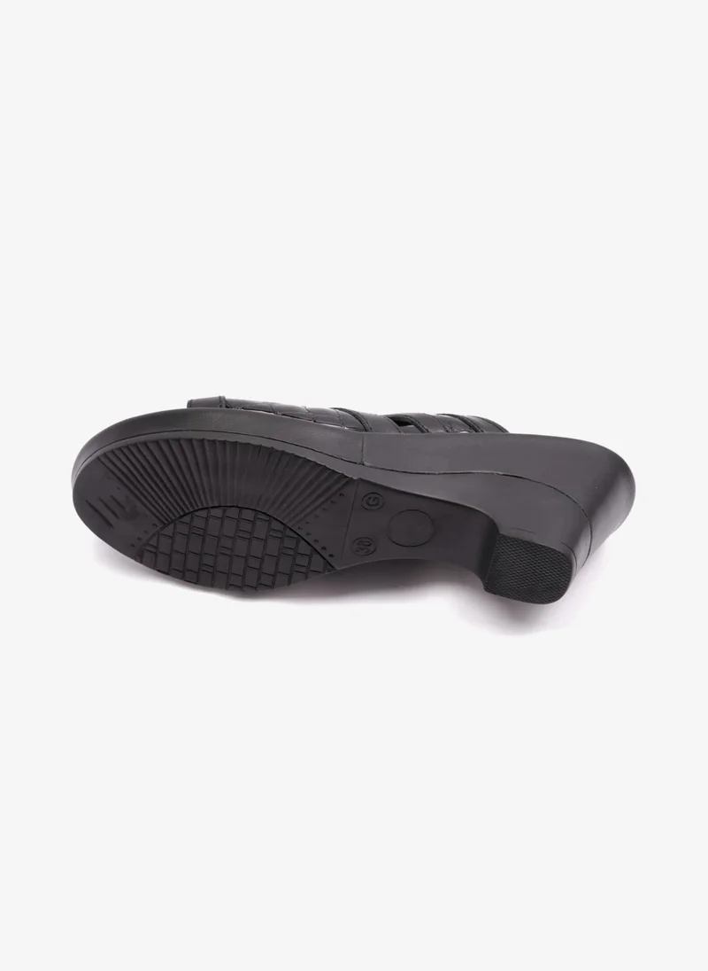 Comfort Plus COMFORT PLUS EXTRA CUSHIONED HIGH HEEL WOMENS SANDAL BLACK