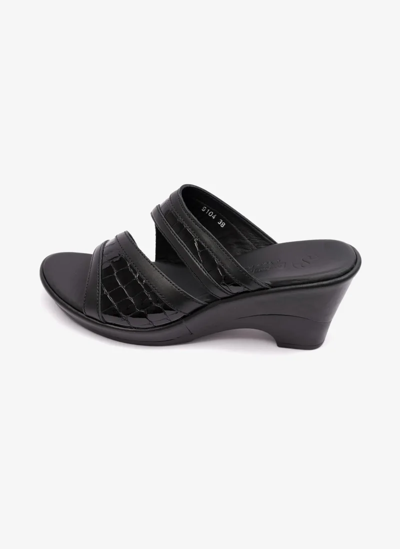Comfort Plus COMFORT PLUS EXTRA CUSHIONED HIGH HEEL WOMENS SANDAL BLACK
