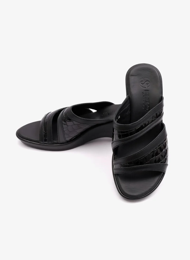 Comfort Plus COMFORT PLUS EXTRA CUSHIONED HIGH HEEL WOMENS SANDAL BLACK
