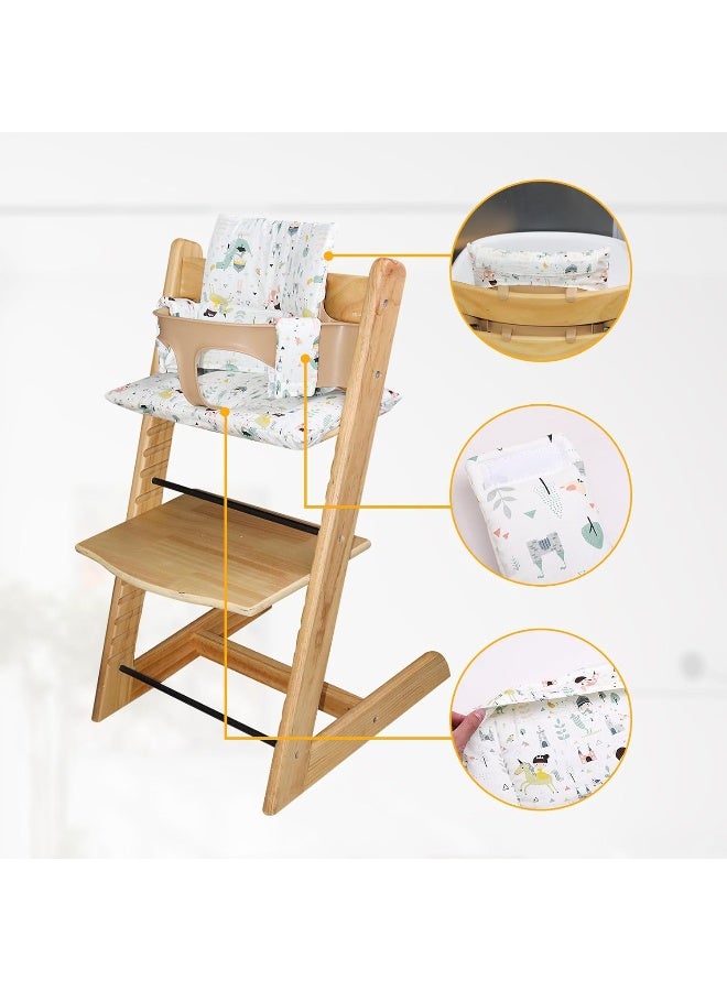 LLHQAMT for Tripp Trapp High Chair Cushion, Soft and Comfortable for Tripp Trapp High Chair Cushion, for Tripp Trapp Cushion Set Makes It Safer and More Comfortable for Baby to Sit On (Fairy Forest) - Image 4