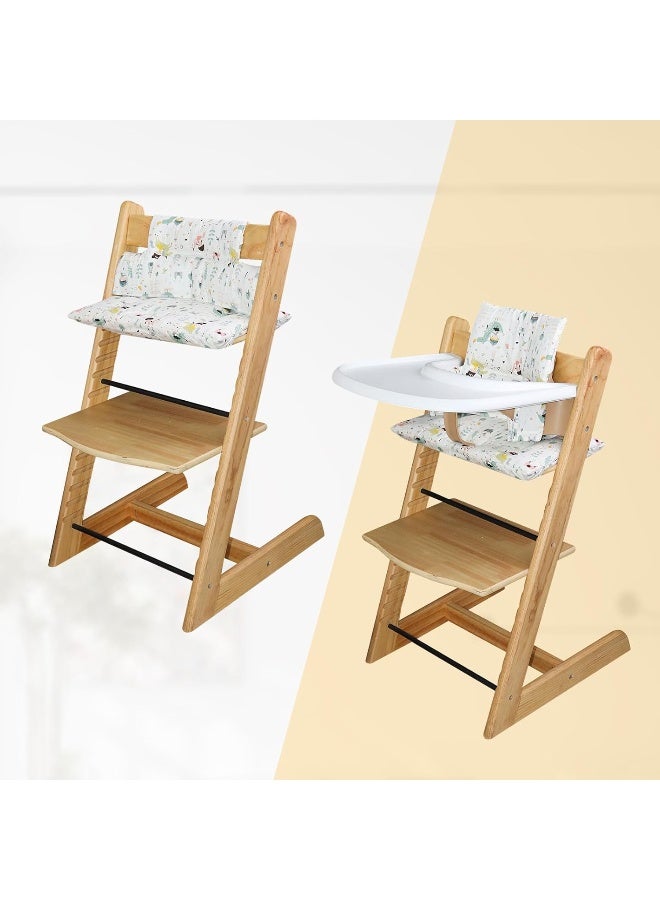 LLHQAMT for Tripp Trapp High Chair Cushion, Soft and Comfortable for Tripp Trapp High Chair Cushion, for Tripp Trapp Cushion Set Makes It Safer and More Comfortable for Baby to Sit On (Fairy Forest) - Image 3
