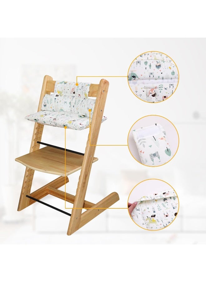 LLHQAMT for Tripp Trapp High Chair Cushion, Soft and Comfortable for Tripp Trapp High Chair Cushion, for Tripp Trapp Cushion Set Makes It Safer and More Comfortable for Baby to Sit On (Fairy Forest) - Image 5