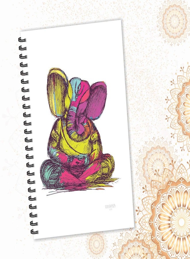 ESCAPER Threads Lord Ganesha Diary, Ruled - A5 Size - 8.5 x 5.5 inches Devotional Diary, God Diary, Religious Diary, Diary Notepad, Diary for Office, Diary for Gift - Image 4